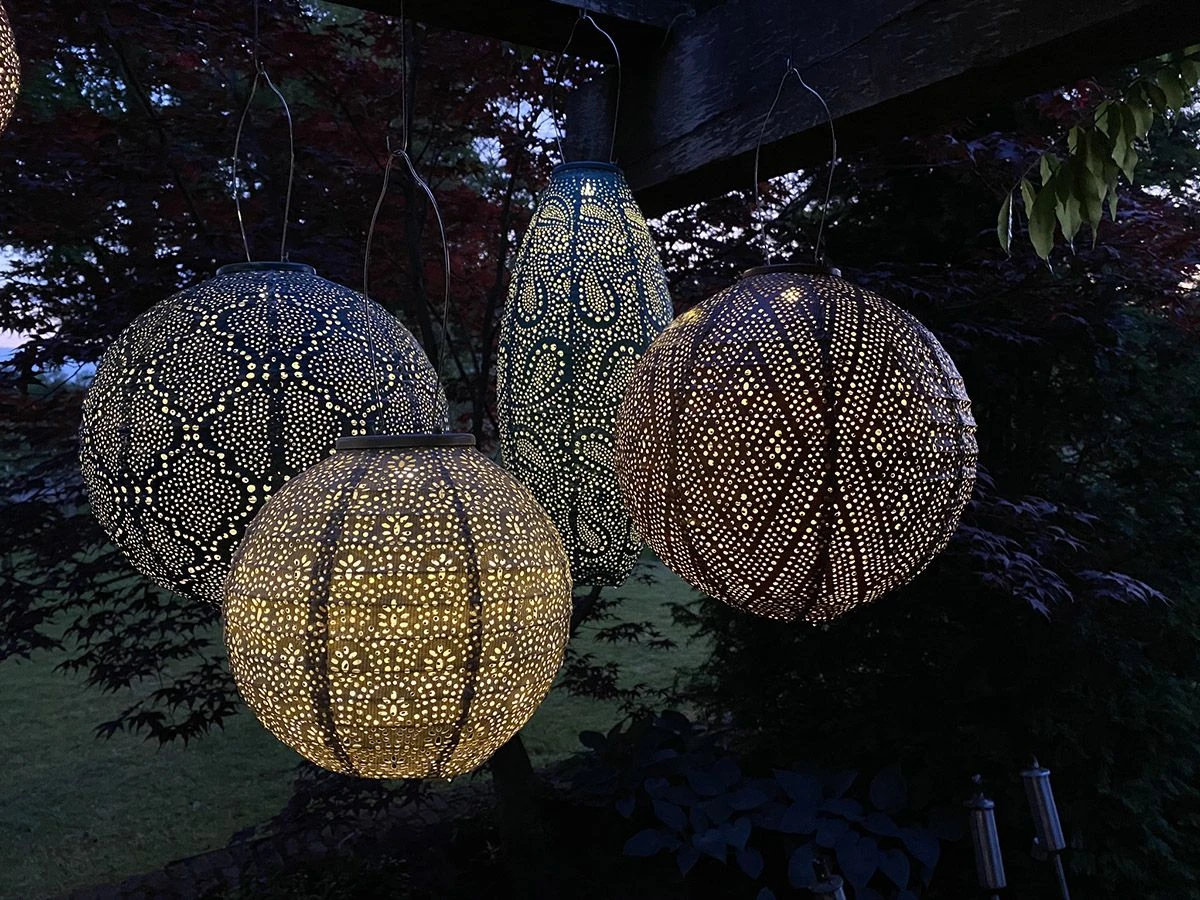Lumiz Sashiko Diamond 28 Solar Lampion 4 Lumiz Sashiko Diamond 28 Solar Lampion - Afbeelding 4