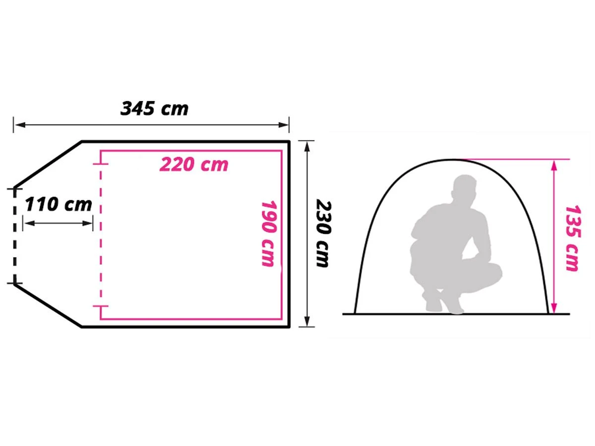 Obelink Spring Easy Air Tunneltent 6 Obelink Spring Easy Air Tunneltent - Afbeelding 6