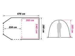Obelink Summer 4 Easy Air Opblaasbare Tunneltent 17 Obelink Summer 4 Easy Air Opblaasbare Tunneltent -Tuinartikelen Winkel obelink summer 4 easy air floor plan ecommerce