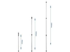 ProPlus Telescopische Luifelstaanders -Tuinartikelen Winkel proplus telescopische tentstokken 4 ecommerce 3709